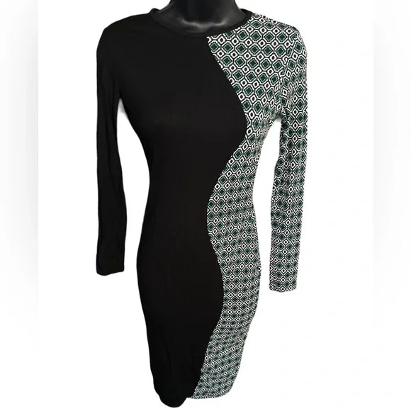 CLUB L Long-sleeved Bodycon Midi Dress NWOT - Picture 3 of 10